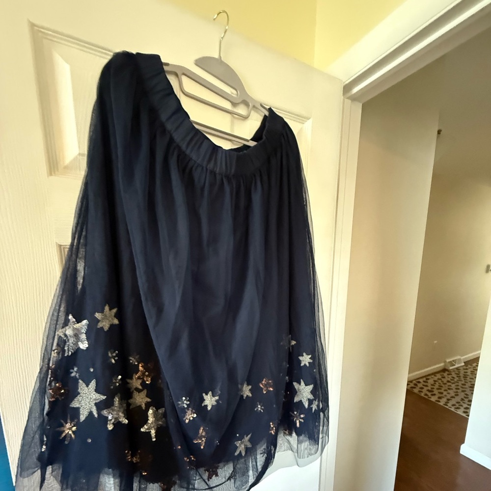 Blue stars tulle skirt